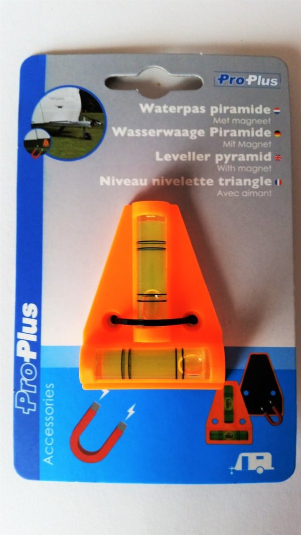 Wasserwaage Pyramide mit Magnet